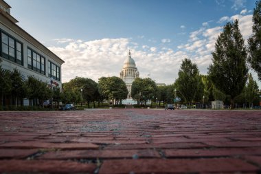Rhode Island Eyalet Binası Yaz Öğleden Sonra