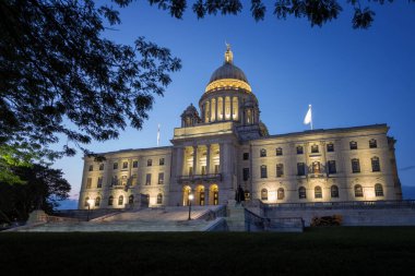 Geceleyin Rhode Island Eyalet Sarayı