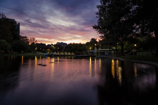 Boston Halk Bahçesinde Rüya Günbatımı — Stok fotoğraf