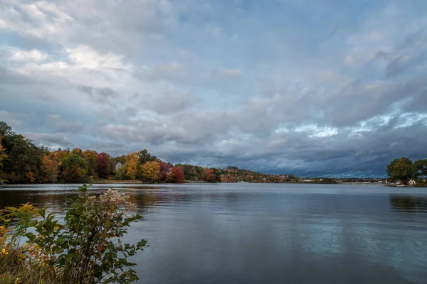 Осенняя Сцена Вустере Массачусетс — стоковое фото
