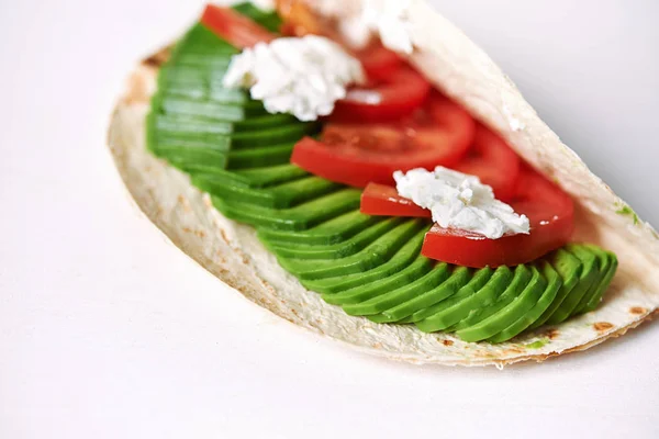 Вегетарианская еда. сэндвич — стоковое фото