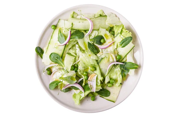 Plaat van groene salade ik — Stockfoto