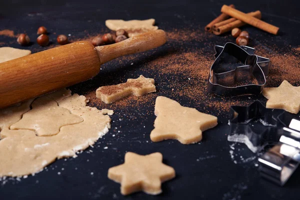 Ingrediënten voor Kerstmis koken Stockfoto