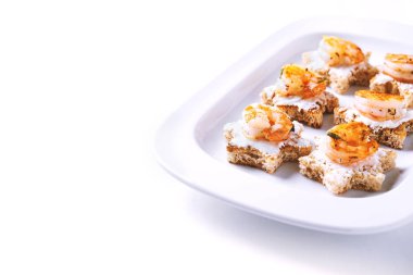 karides ile meze kanepe