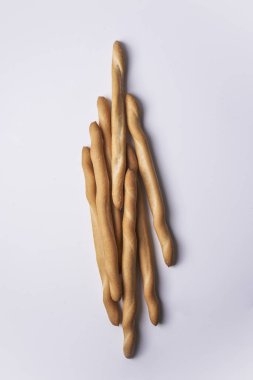 beyaz zemin üzerine breadsticks