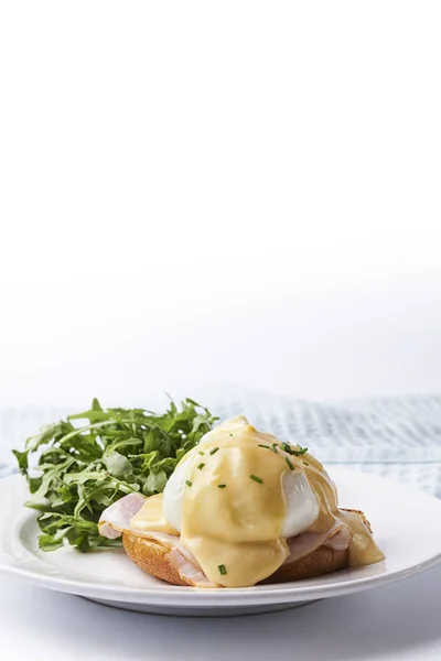 Egg benedict on the plate — Stock Photo, Image