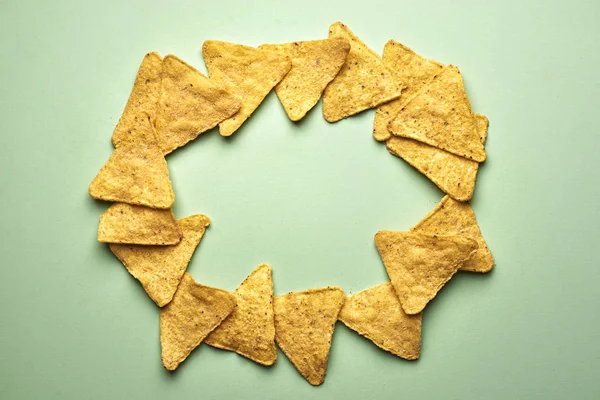 Golden tortilla chips — Stock Photo, Image