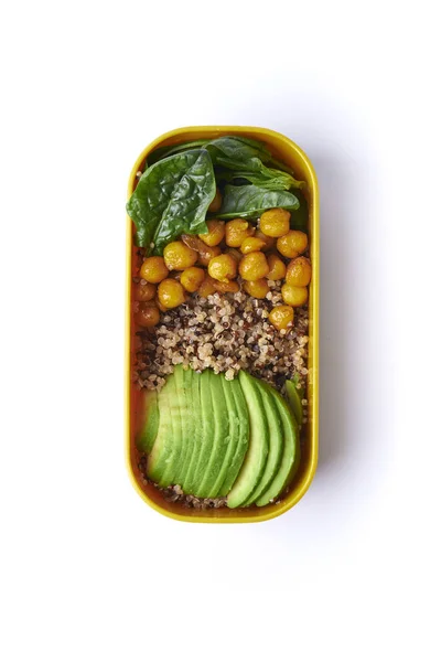 Bento lunch met tofu en quinoa — Stockfoto