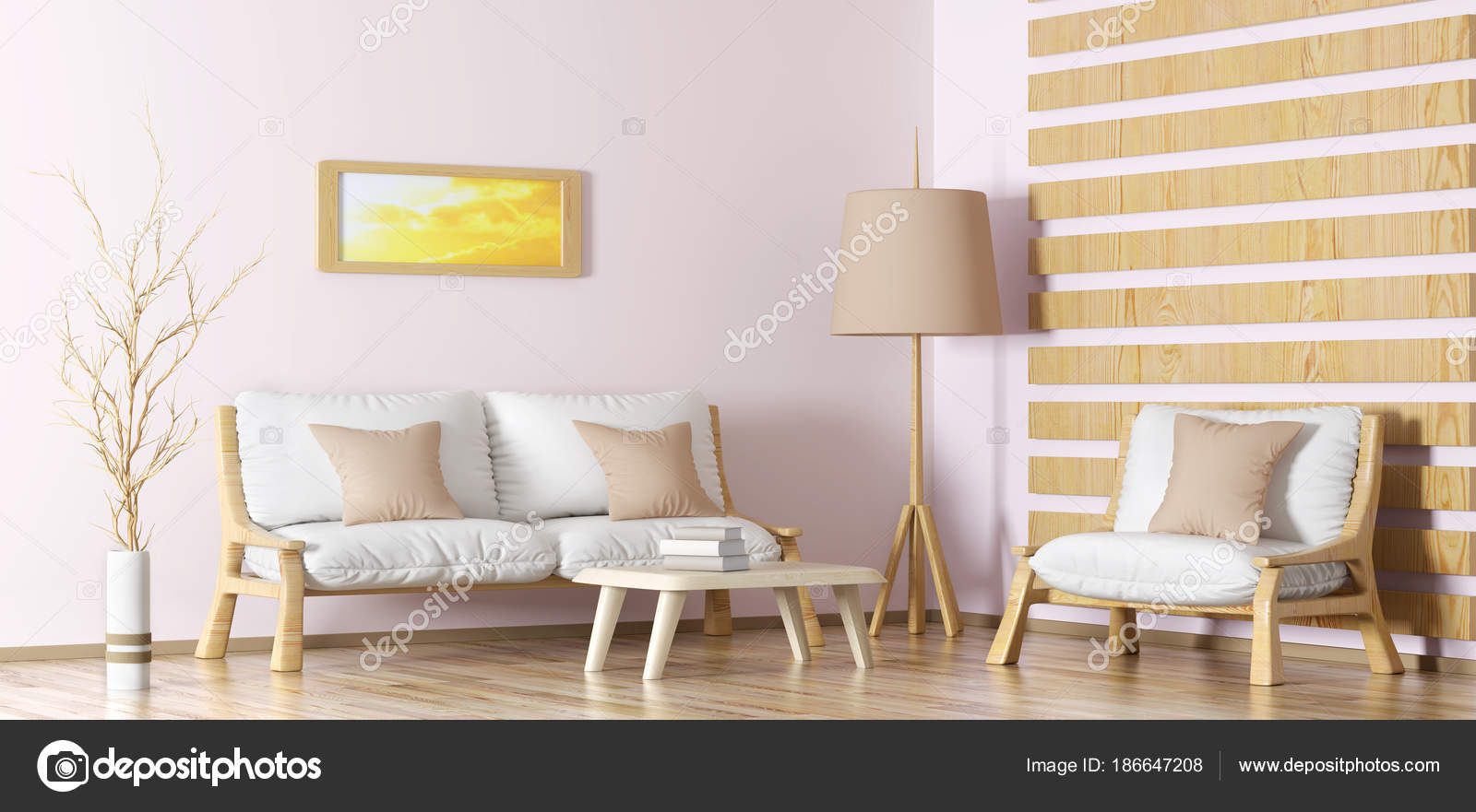 Interior Design aus modernen Wohnzimmer mit Sofa, Couchtisch ein ... Interior Design aus modernen Wohnzimmer mit Sofa, Couchtisch ein ...