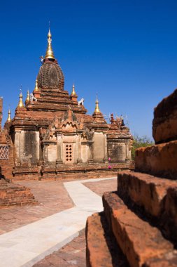 Dhamayazika Pagoda Tapınağı, Bagan, Myanmar.