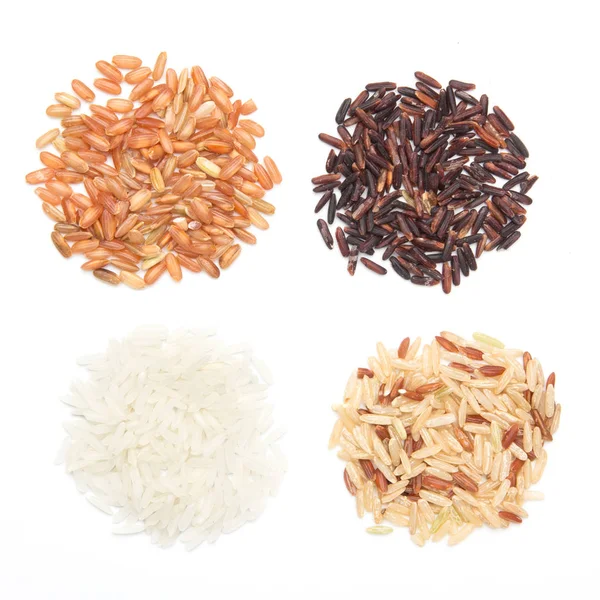 Различные виды риса — стоковое фото