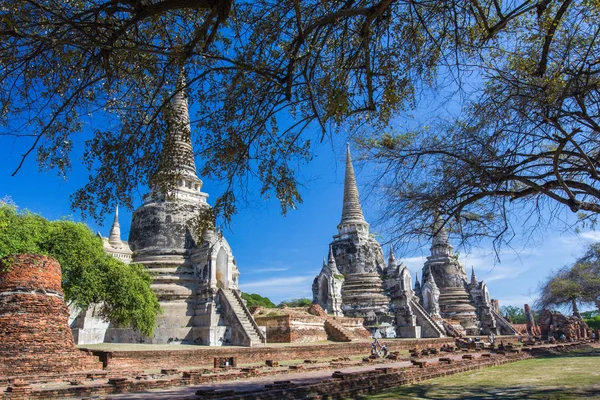 Phra Sri Sanphet Tapınağı Ayutthaya, Tayland. — Stok fotoğraf