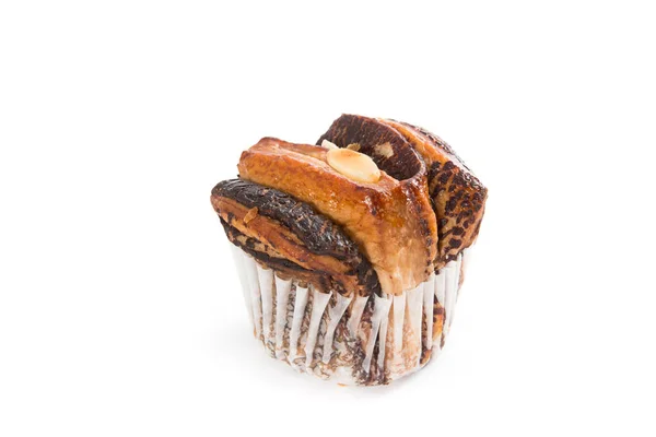 面包巧克力松饼蛋糕 — 图库照片