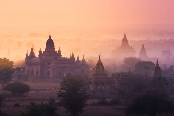 Краєвид Баган, М'янма — стокове фото
