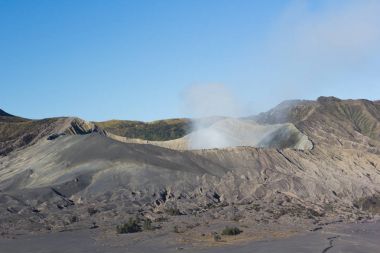 Mount Bromo mavi gökyüzü gün zaman doğa manzara arka plan