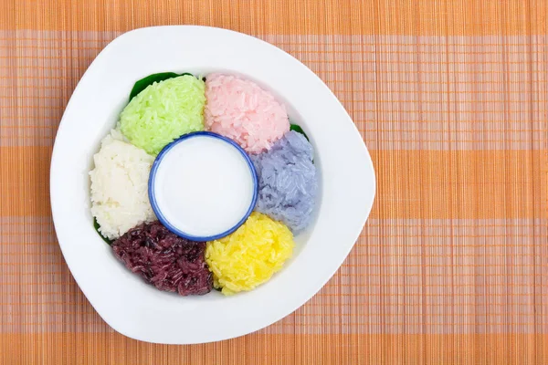 Десерт сладкий липкий рис — стоковое фото