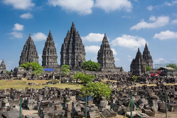 Prambanan tapınağı ,Yogyakarta Java adasında, Endonezya