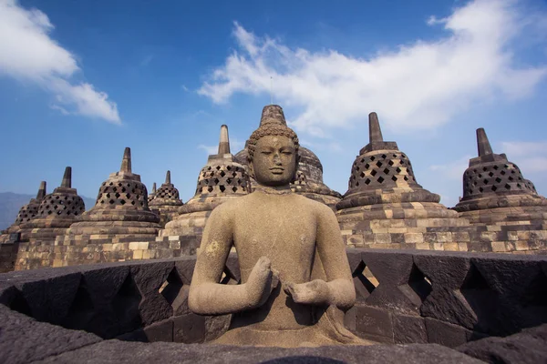 Borobudur Tapınağı, yogyakarta, java, Endonezya. — Stok fotoğraf