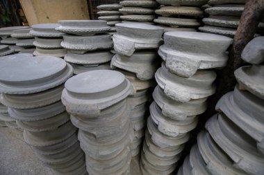 Kyauk pyin taş levha kullanmak için geleneksel kozmetik için yığını