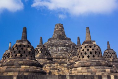 Borobudur Tapınağı, yogyakarta, java, Endonezya.