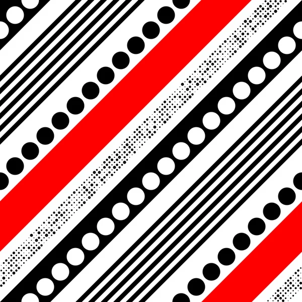 Bande diagonale sans couture et motif cercle — Image vectorielle