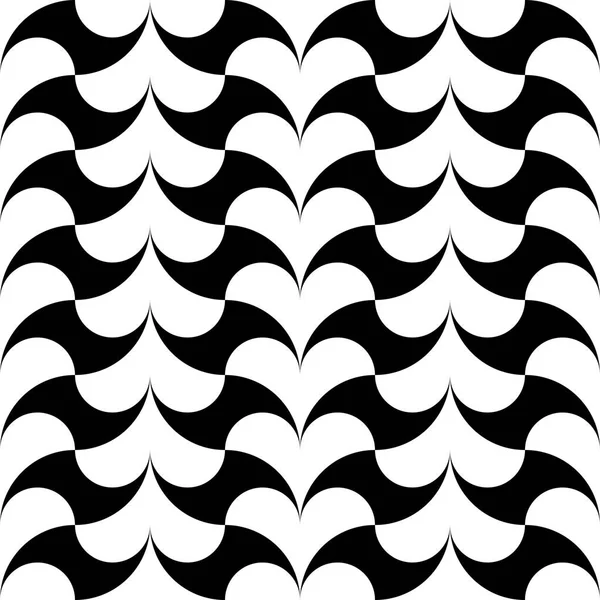 Seamless Curved Shape Pattern — Stock Vector