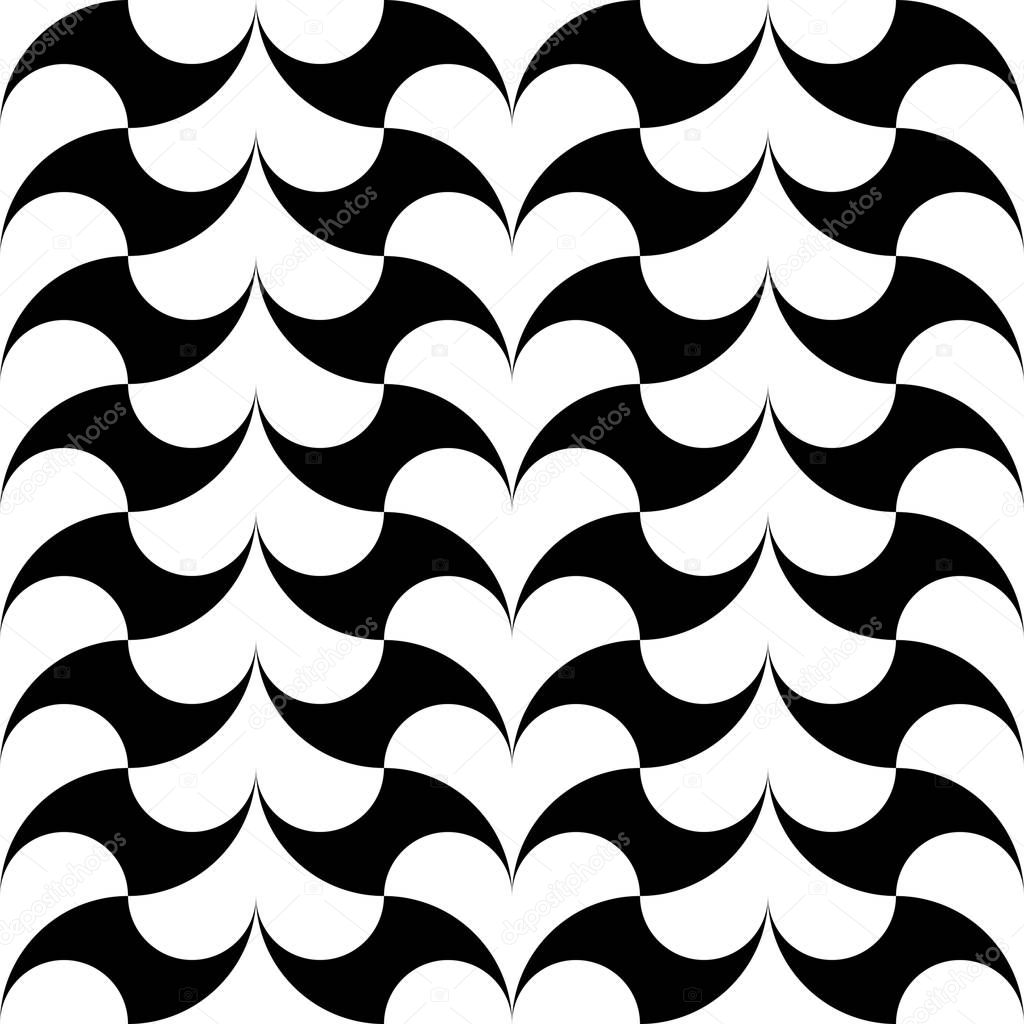 Seamless Curved Shape Pattern