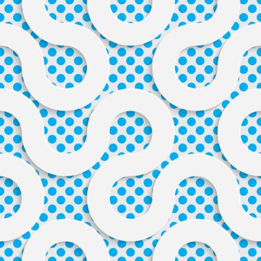 Kesintisiz dalga paterni. Beyaz ve mavi arka plan kaydırma