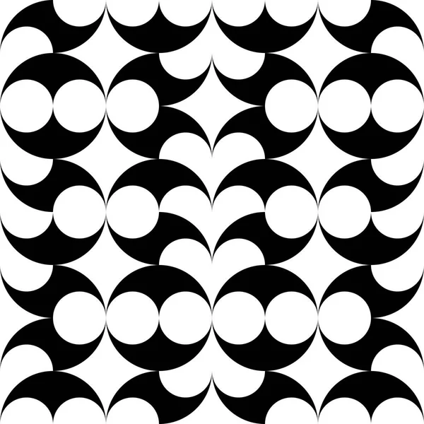 Seamless Curved Shape Pattern — Stock Vector