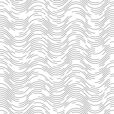 Kesintisiz dalga ve çizgi deseni