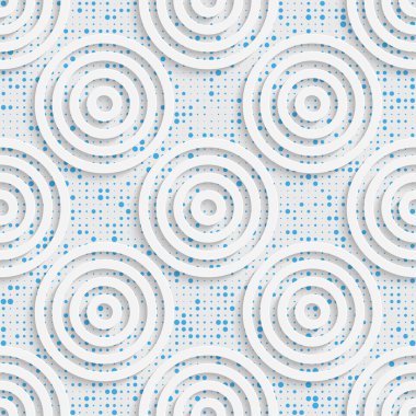 Kesintisiz Daire desen. Vektör soyut Modern tasarım