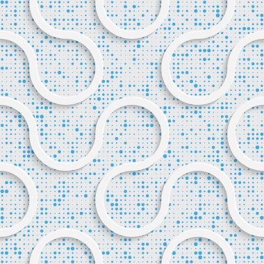 Kesintisiz dalga paterni. Vektör soyut Modern tasarım