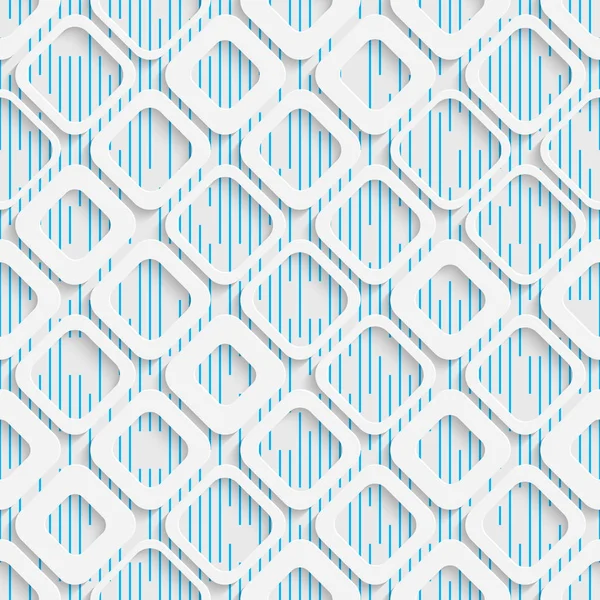 Nahtlose quadratische Muster. weiße und blaue Verpackung Hintergrund — Stockvektor