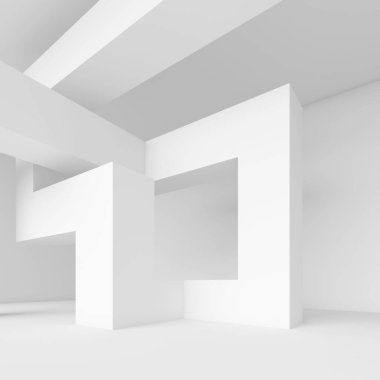 Beyaz en az iç tasarım