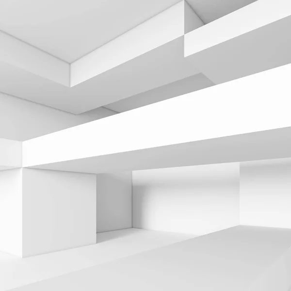 Design de interiores minimo branco — Fotografia de Stock
