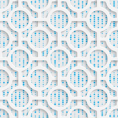 Mavi ve beyaz minimalist süsleme. Geometrik dekoratif Wallp