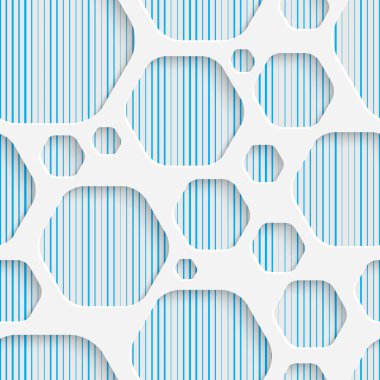 Mavi ve beyaz minimalist süsleme. Geometrik dekoratif Wallp