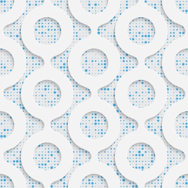 Dikişsiz Şam desen. Beyaz ve mavi arka plan kaydırma