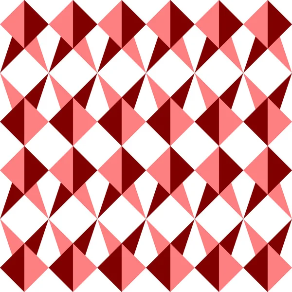 Nahtloses Dreieck und quadratisches Muster — Stockvektor