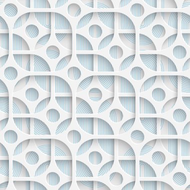 Kesintisiz Daire ve kare tasarım. Fütüristik döşeme deseni