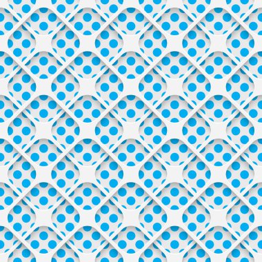 Sorunsuz ızgara desen. Beyaz ve mavi arka plan kaydırma