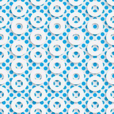 Mavi ve beyaz minimalist süsleme. Geometrik dekoratif Wallp