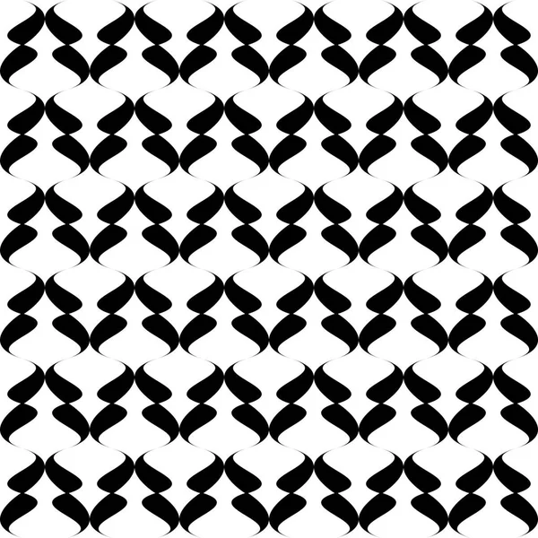 Seamless Curved Shape Pattern — Stock Vector