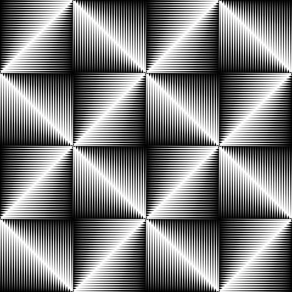 Бесшовный треугольник и квадратный узор — стоковый вектор