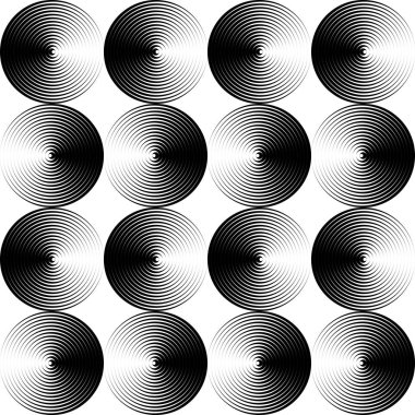 Sorunsuz şerit ve daire desen