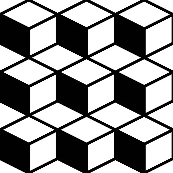 Bezešvé Cube a pruhovaným vzorem — Stockový vektor