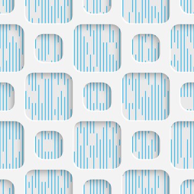 Mavi ve beyaz minimalist süsleme. Geometrik dekoratif Wallp