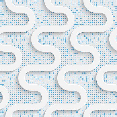 Mavi ve beyaz minimalist süsleme. Geometrik dekoratif Wallp