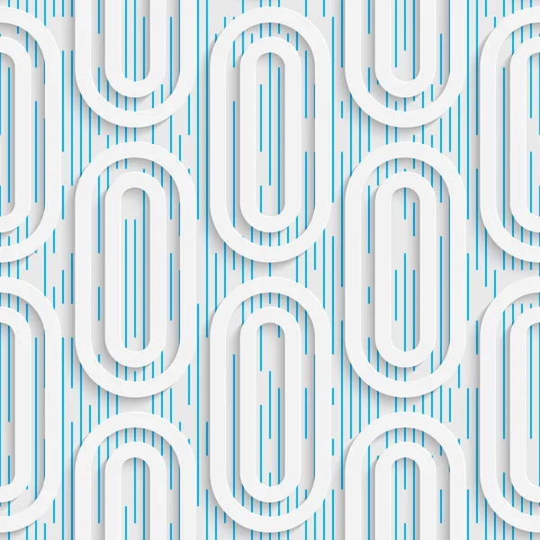 Nahtlose geometrische Muster. weiße und blaue Verpackung Hintergrund — Stockvektor
