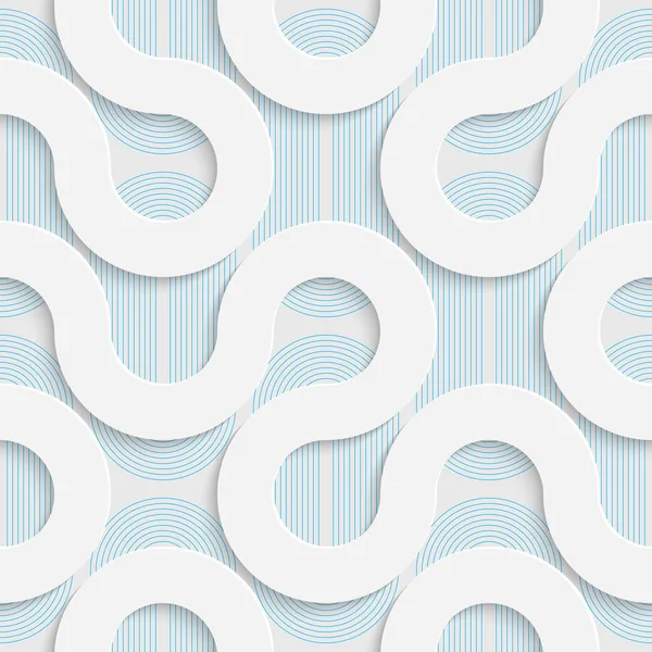 シームレスな折り紙のパターン。3 d のモダンな格子の背景 — ストックベクタ